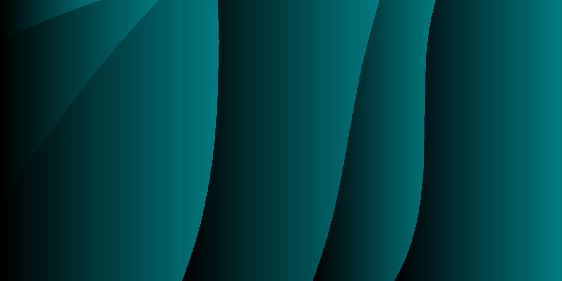 abstract gradient green elegant dark background with wave vector