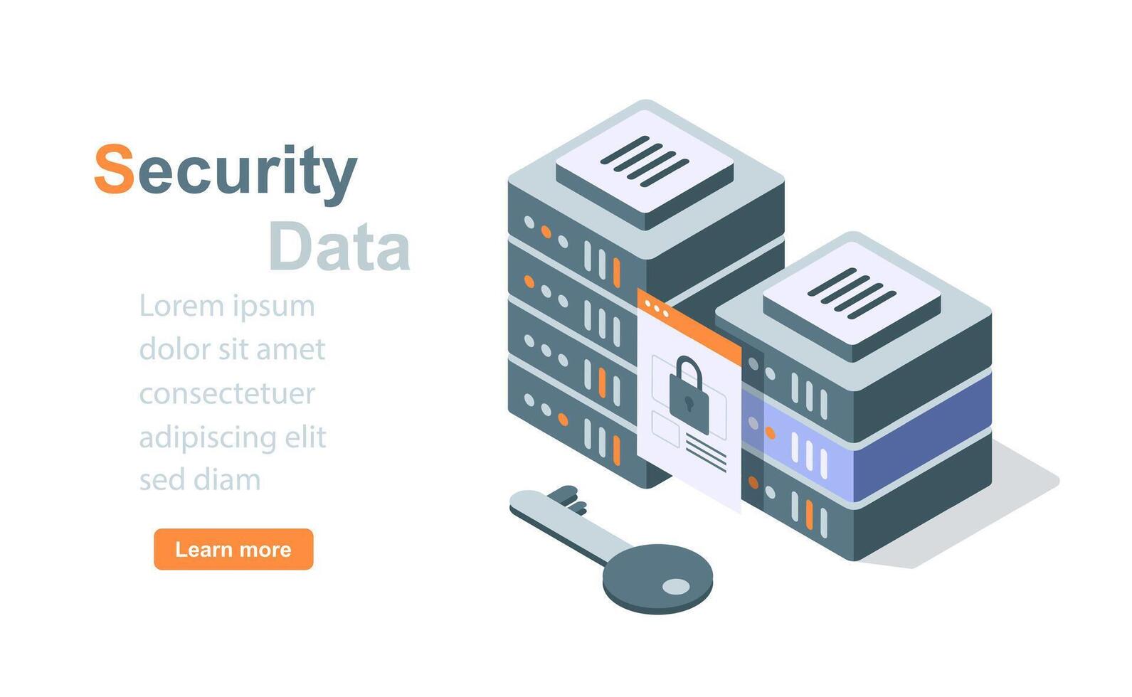 seguridad datos servidor personal información proteccion ciberespacio privacidad, confidencial cuenta ciber contenido centro de datos archivo almacenamiento vector