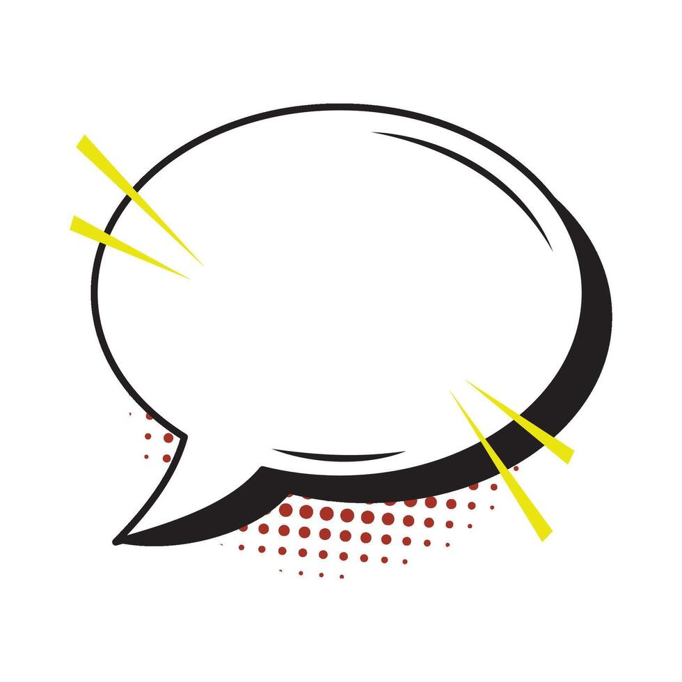 Retro Bubble Chat vector