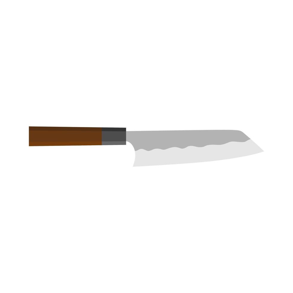 bunka bocho japonés cocina cuchillo plano diseño ilustración. japonés Cocinando cuchillo icono aislado en blanco antecedentes. vector