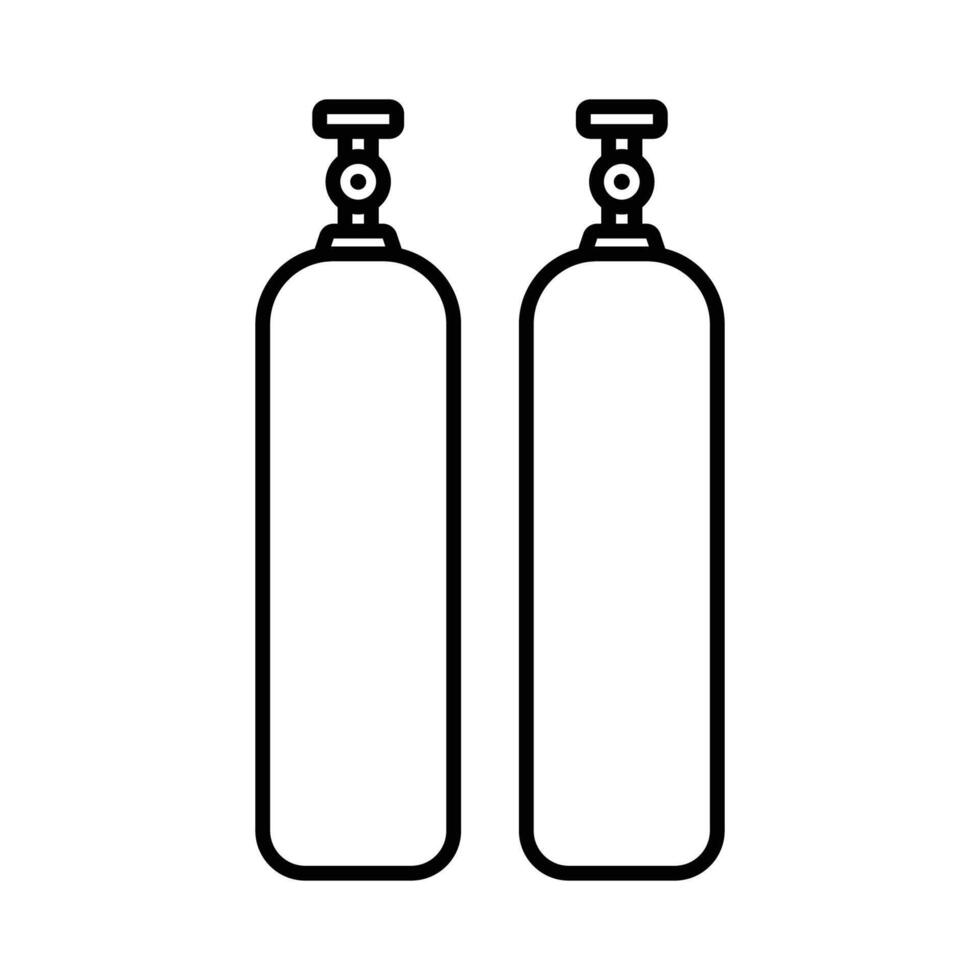 gas cylinder icon design template simple and clean vector