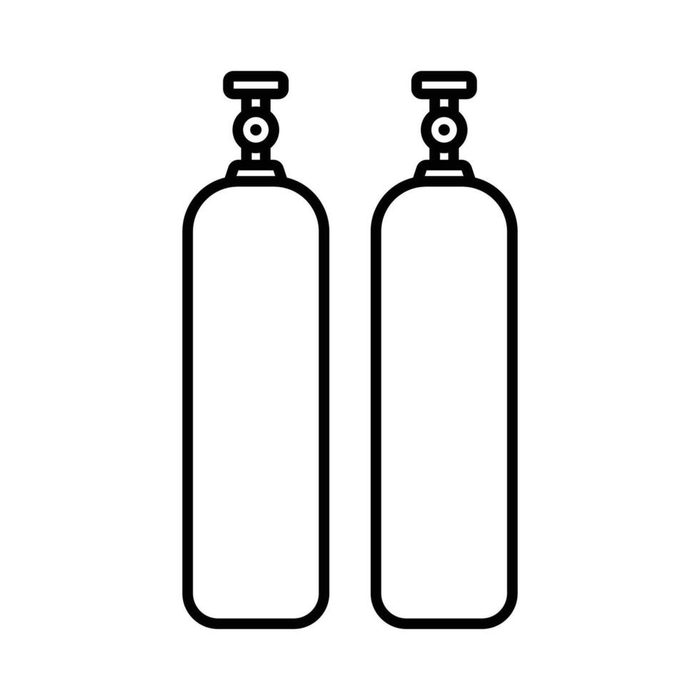 gas cylinder icon design template simple and clean vector