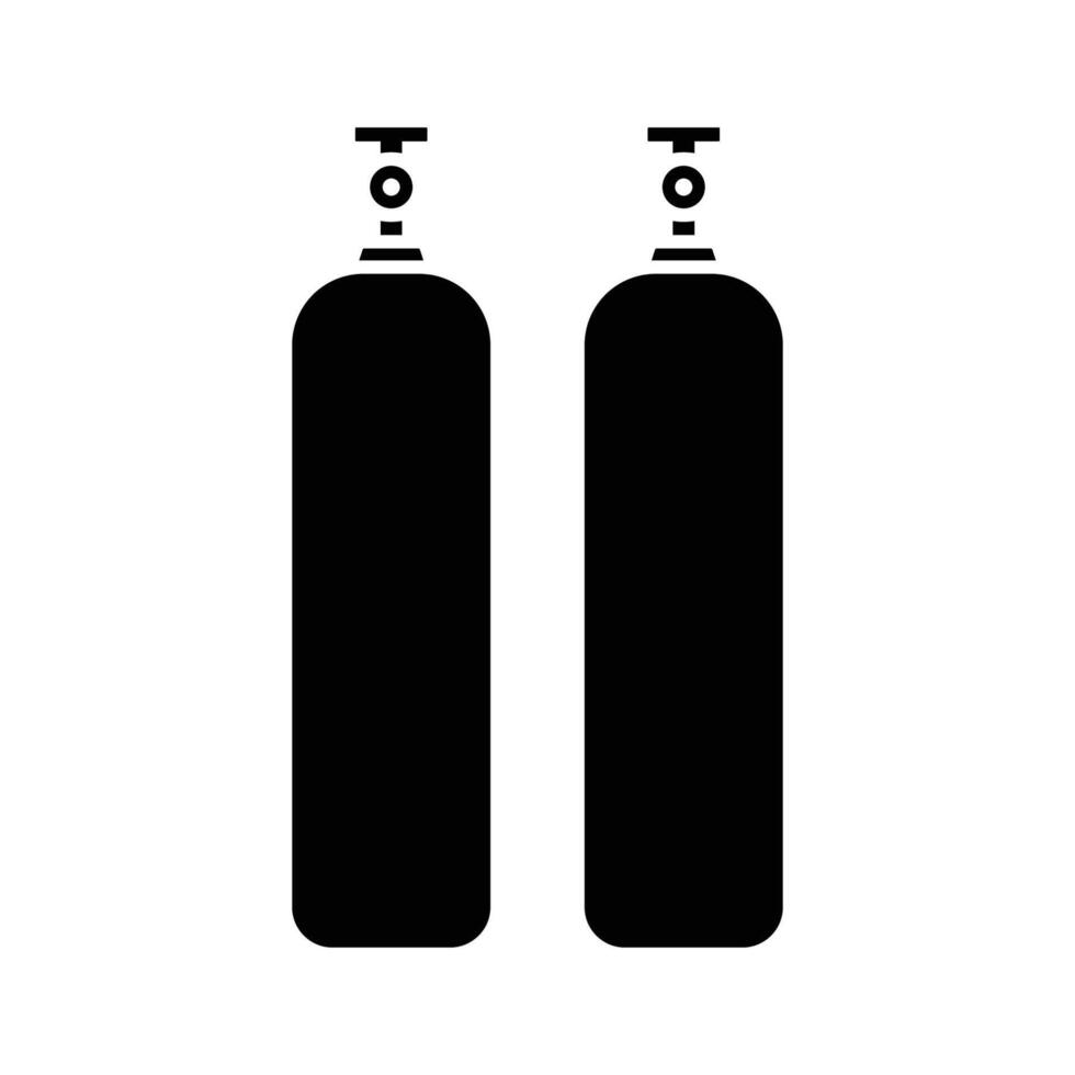 gas cylinder icon design template simple and clean vector