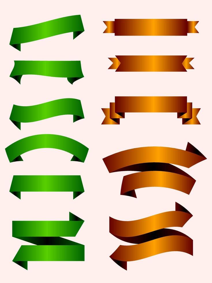 Ribbon vintage modern ribbon elements vector