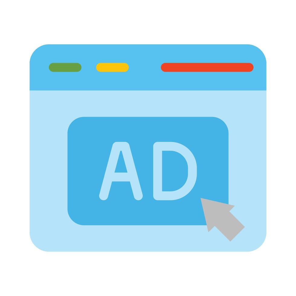 Advertisement Thick Line Filled Colors Icon Design vector