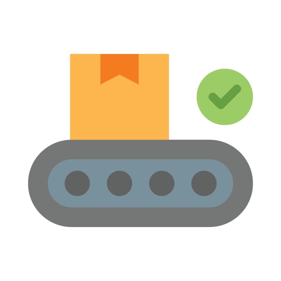 Final Manufacturing Thick Line Filled Colors Icon Design vector