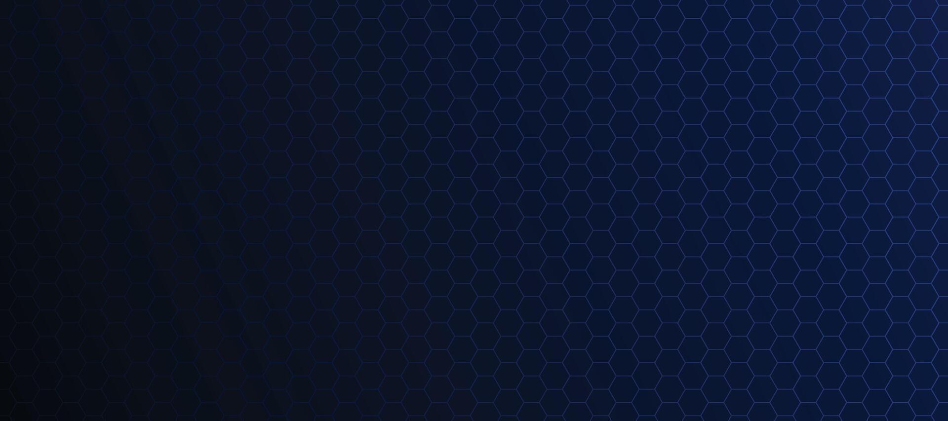 dark blue technology background with hexagonal geometric pattern vector