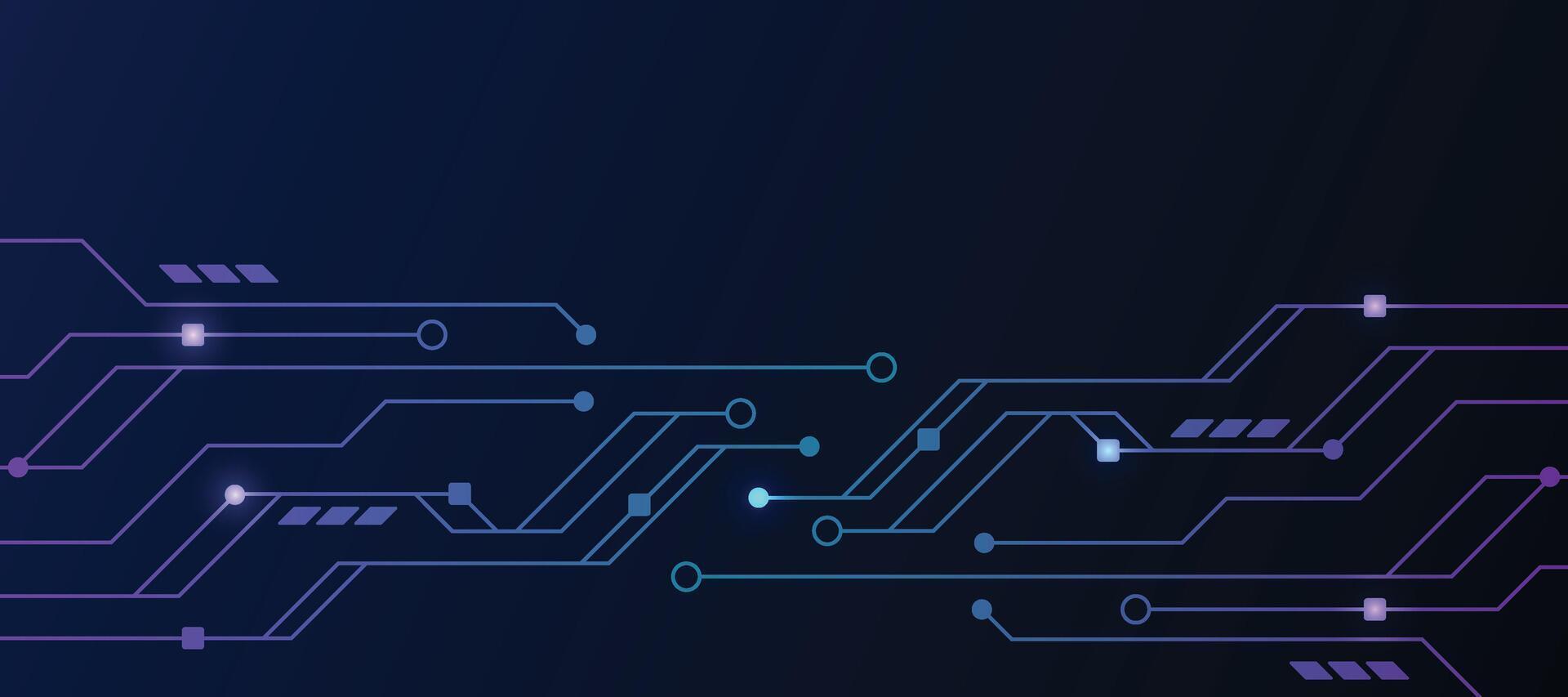 tecnología antecedentes con circuito tablero modelo vector