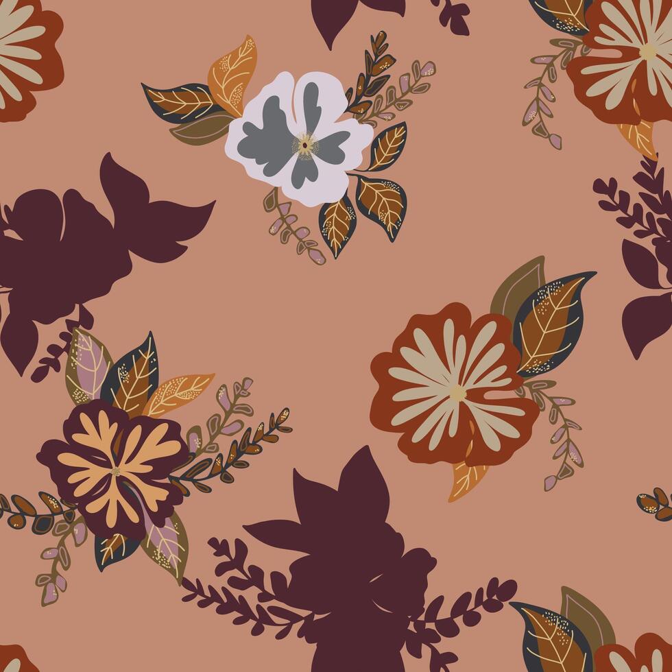 floral tela diseños tela vector