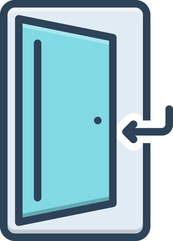 Color icon for come vector