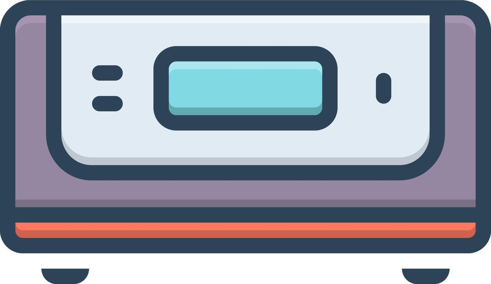 Color icon for inverter vector