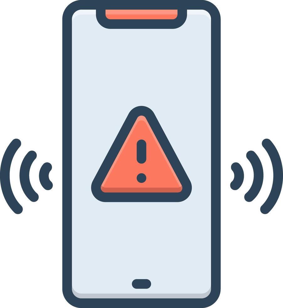 Color icon for alert vector