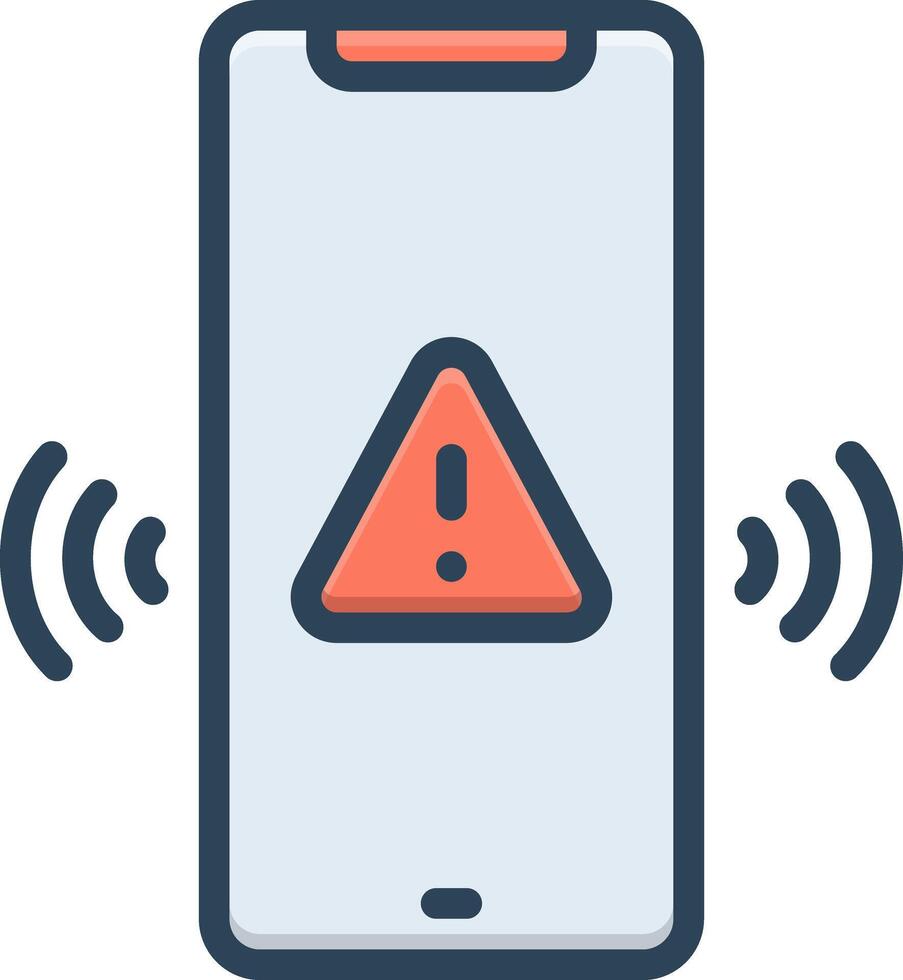 Color icon for alert vector