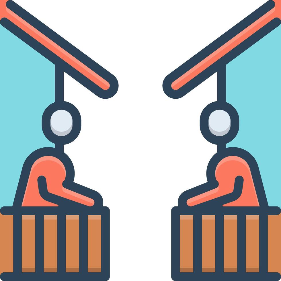 Color icon for neighborhood vector