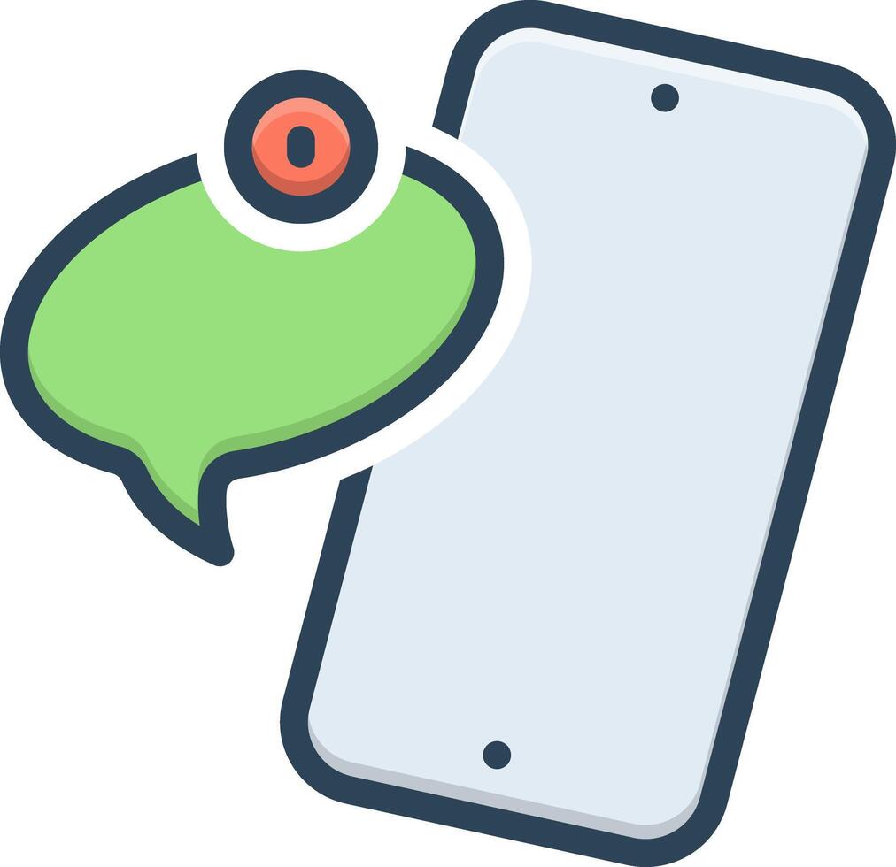 Color icon for new message vector