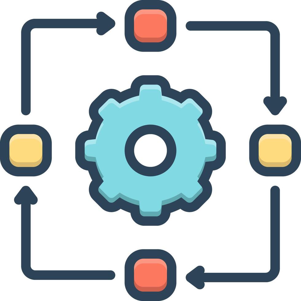 Color icon for together vector