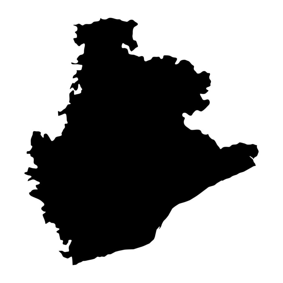 mapa de el provincia de un Barcelona, administrativo división de España. ilustración. vector
