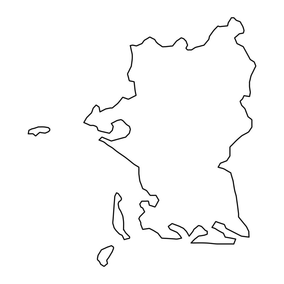 Slagelse Municipality map, administrative division of Denmark. illustration. vector