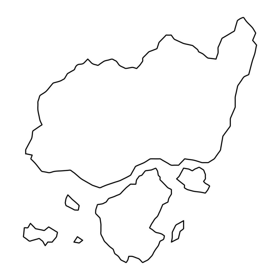 Svendborg Municipality map, administrative division of Denmark. illustration. vector