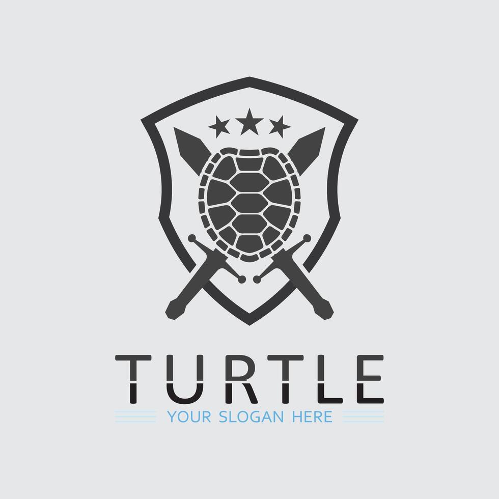 tortuga, animal, caricatura, icono vector