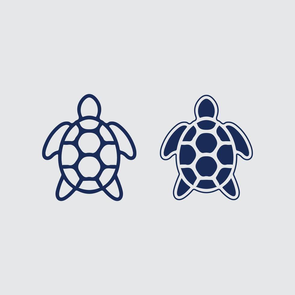 Turtle animal cartoon icon vector