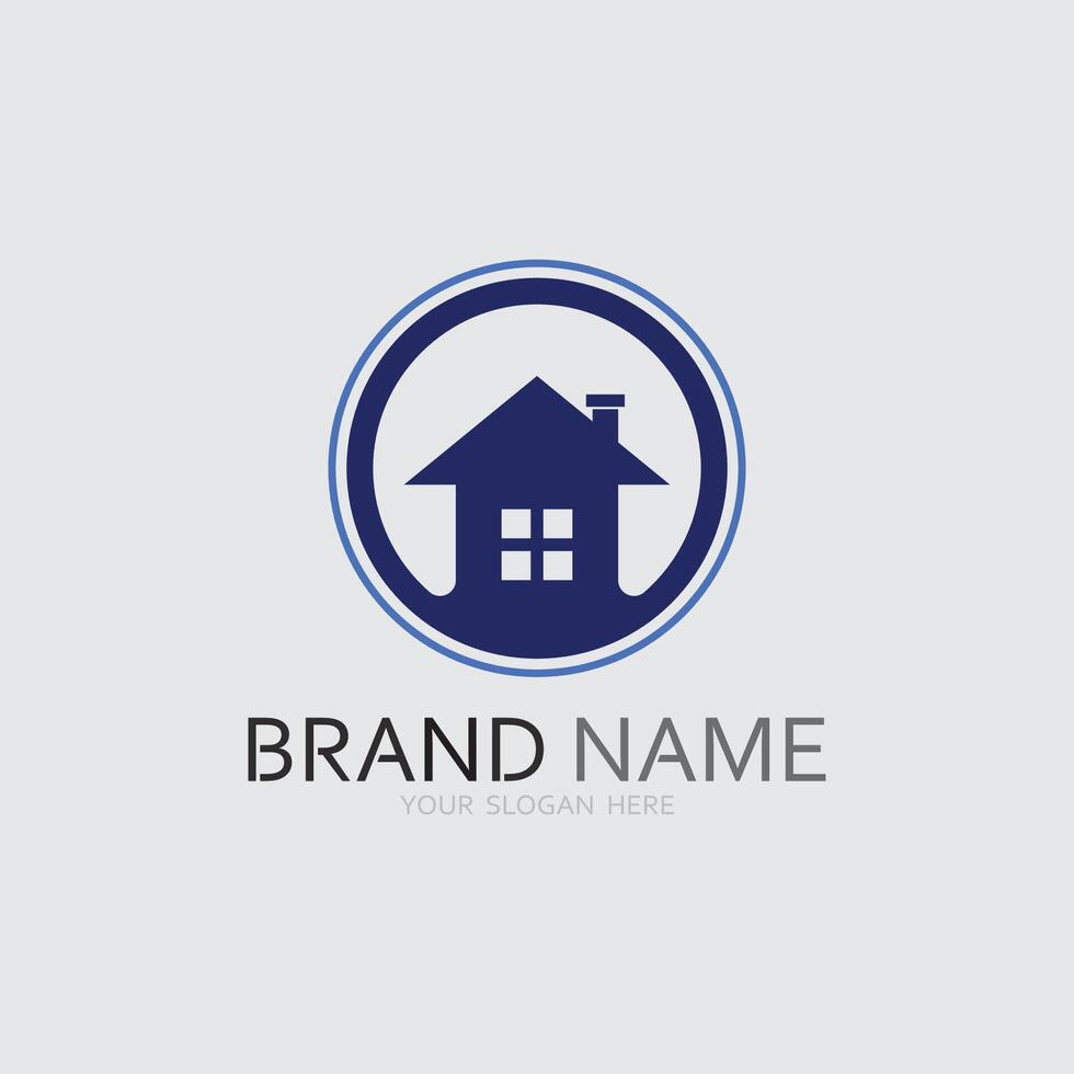 hogar y casa logo diseño ilustración vector