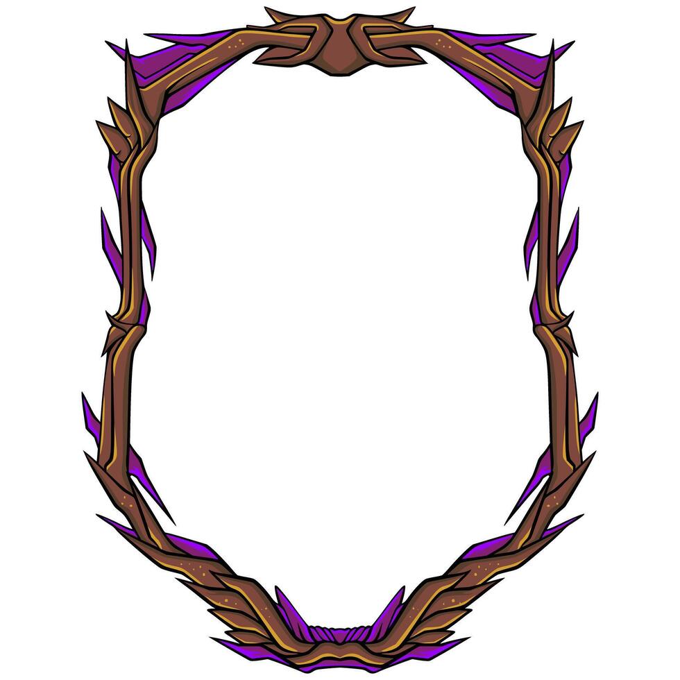 Frame Horror. Frame border Halloween. Frame Ornament vector