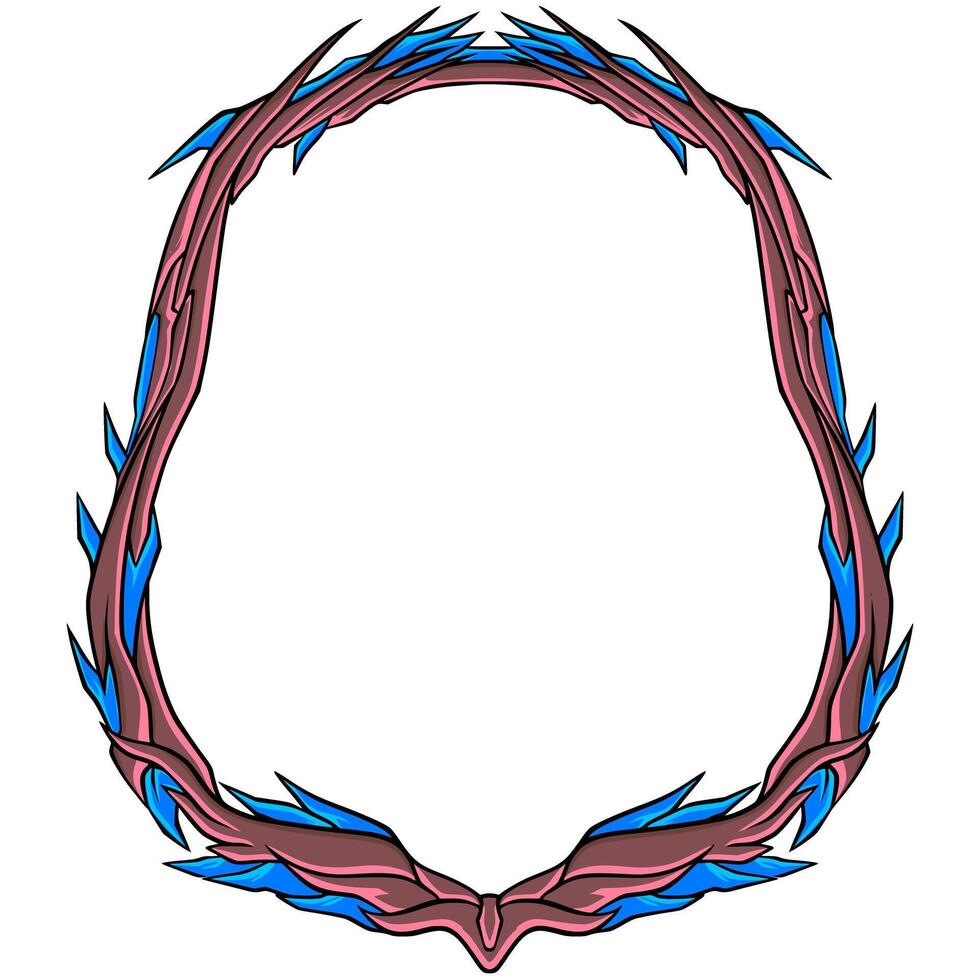 Frame Horror. Frame border Halloween. Frame Ornament vector