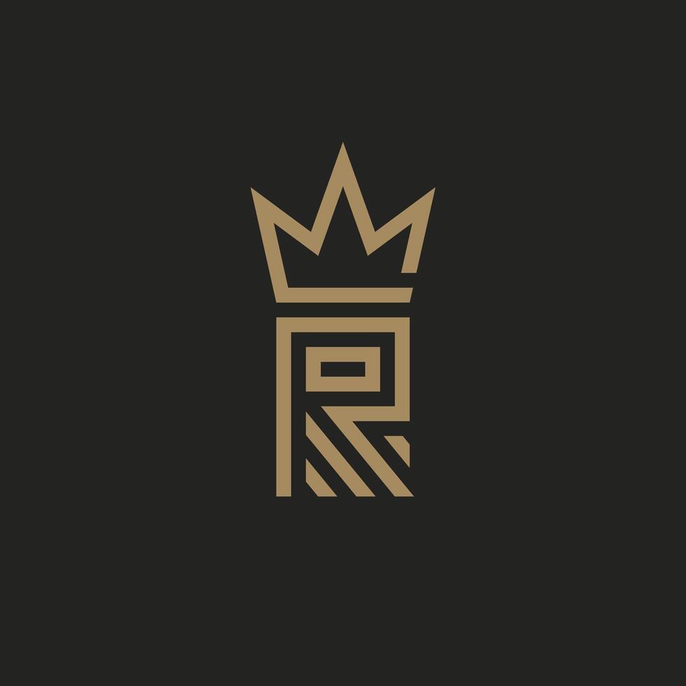 Graphic Design, Letter R Logo, Royal Logo Design vector