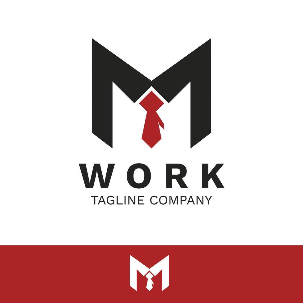 Graphic Design, Letter M Logo, Work Logo Design vector
