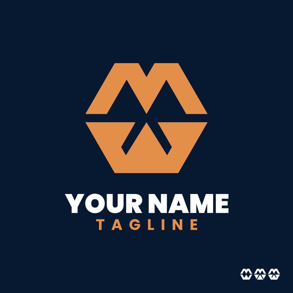 Letter MW Logo Design Template vector