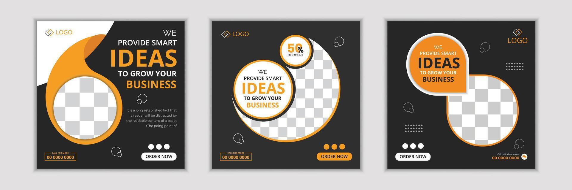 Free corporate social media post. vector