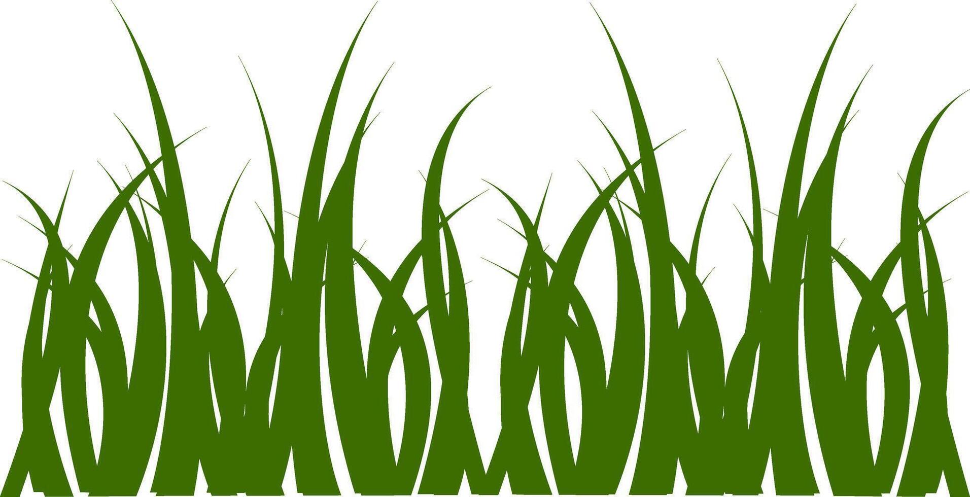 Border.grass Tufts of grass illustration vector