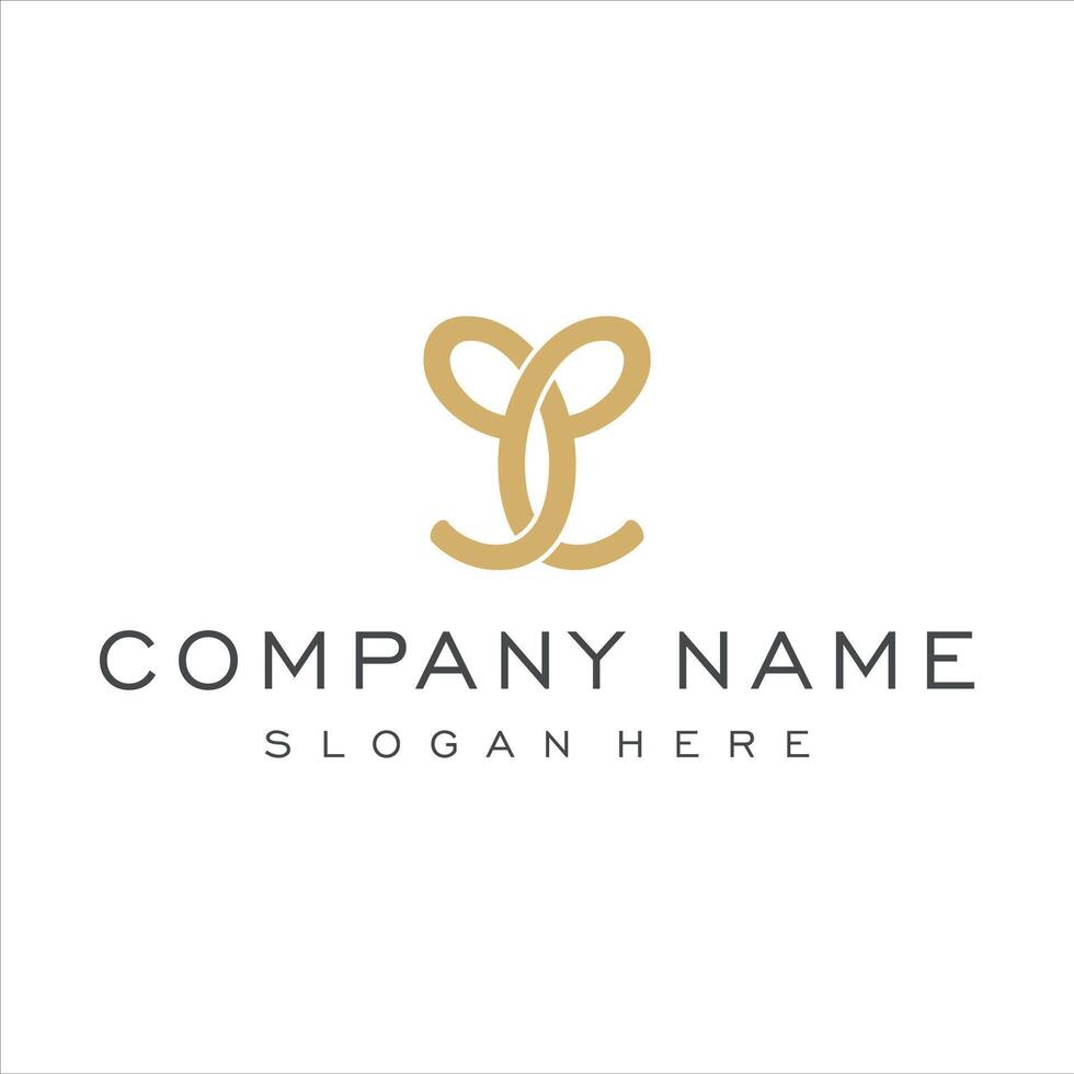 letter cc luxury logo design vector