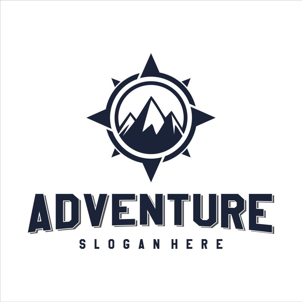 outdoor adventure logo design template vector