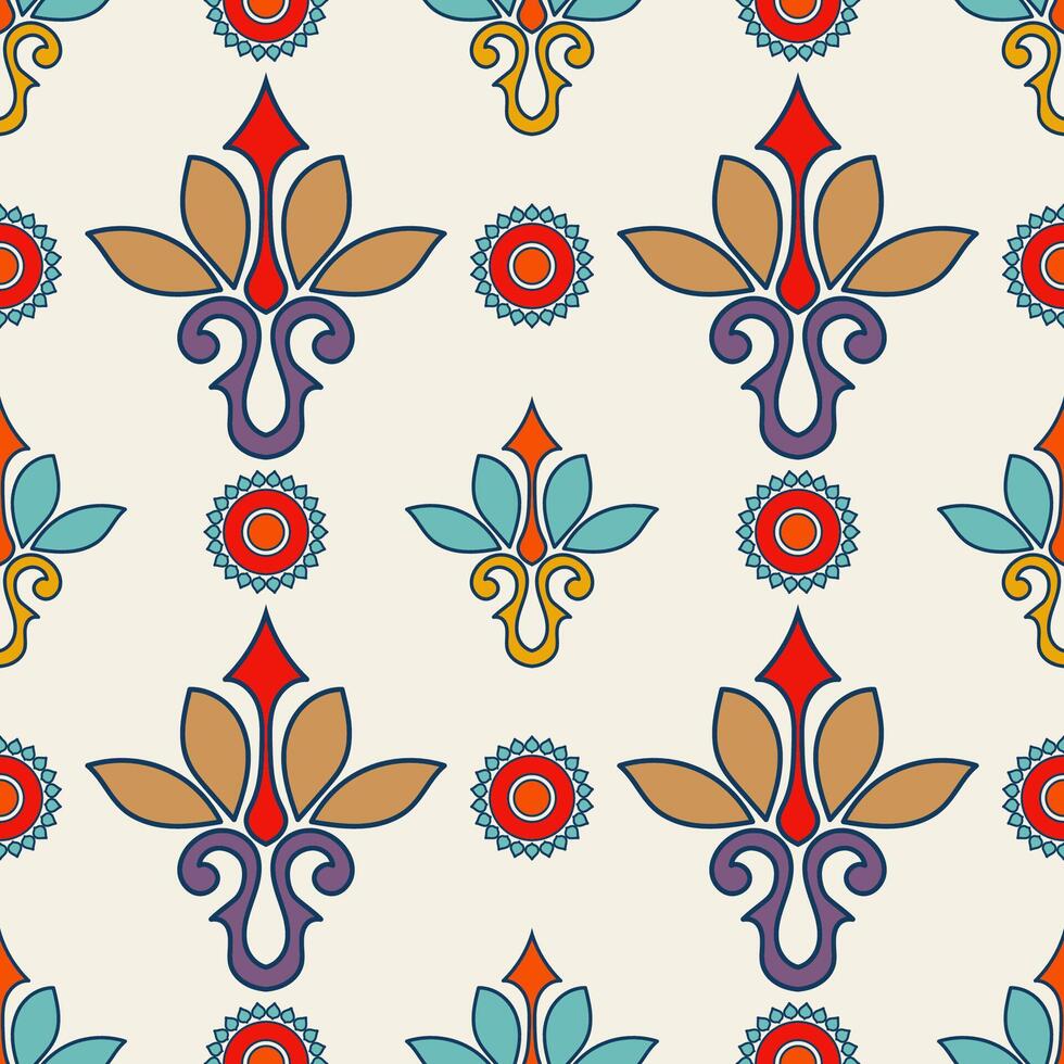 Abstract ethnic tribal pattern. Seamless pattern for fabric, carpet, wallpaper. vector