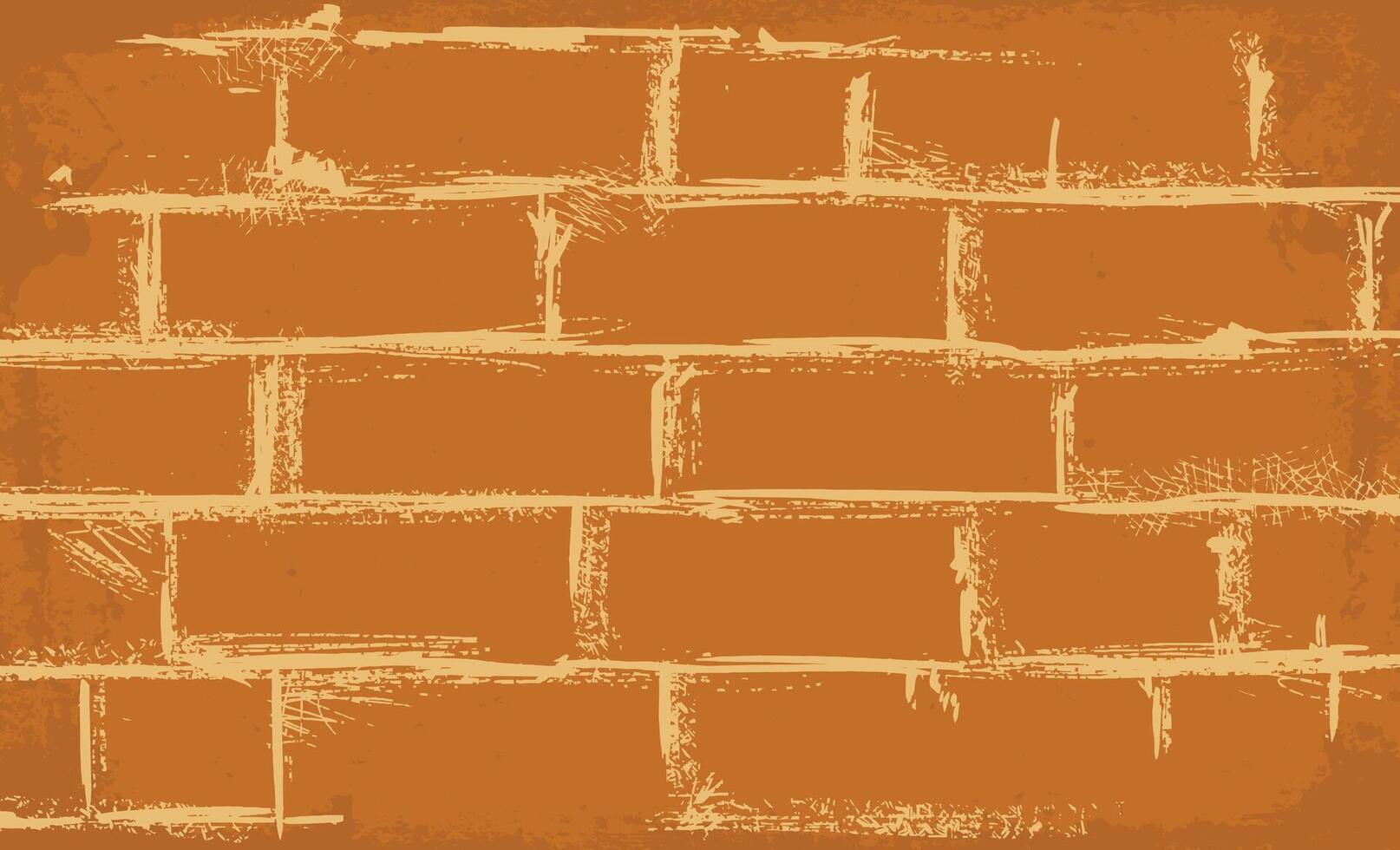 Grunge brick wall texture background vector