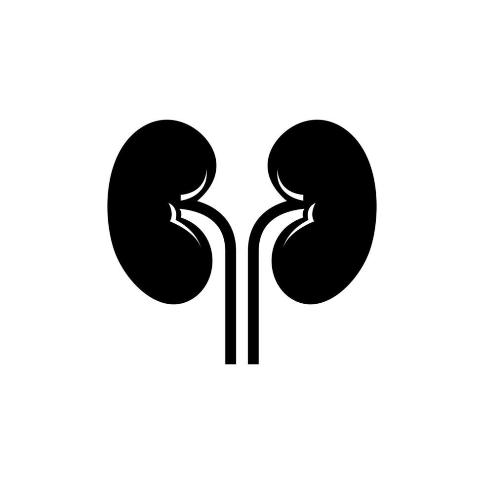 Human Kidney healthy function icon art symbol design vector