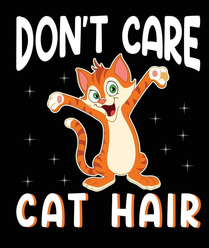 Cat t-shirt design vector