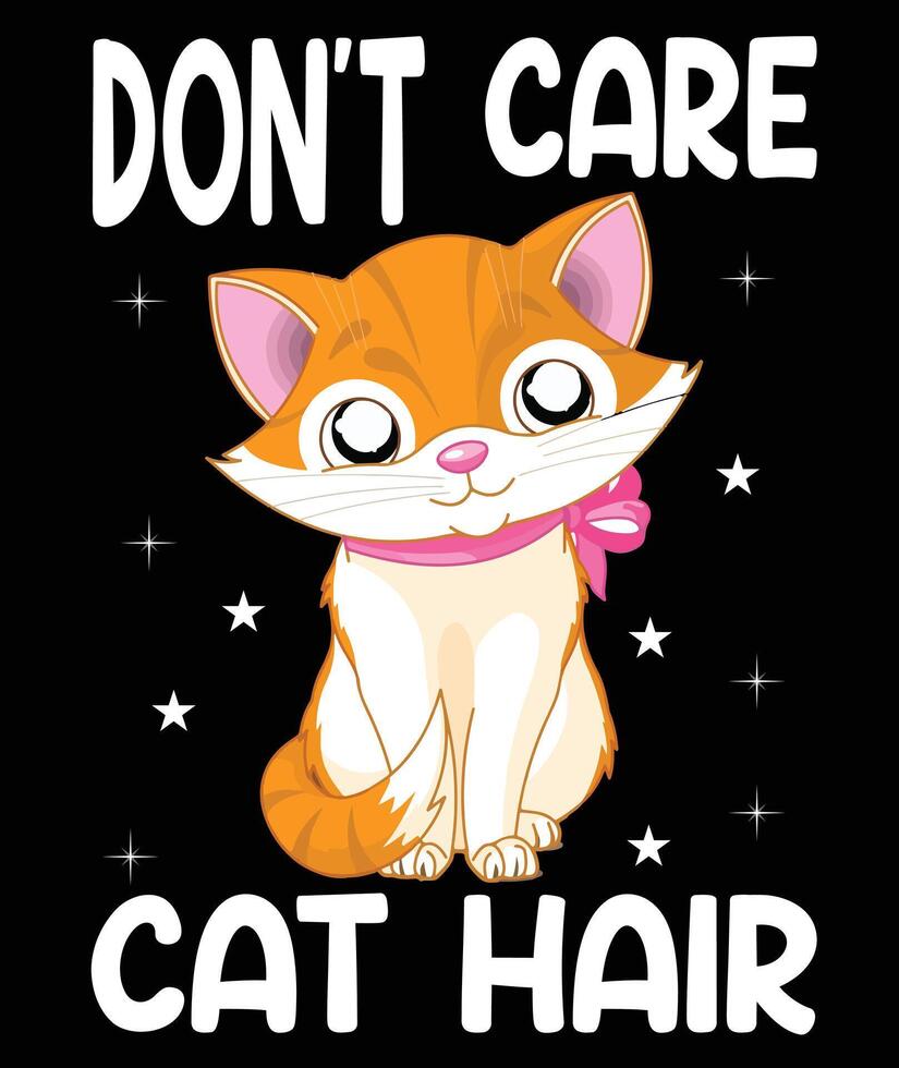 Cat t-shirt design vector