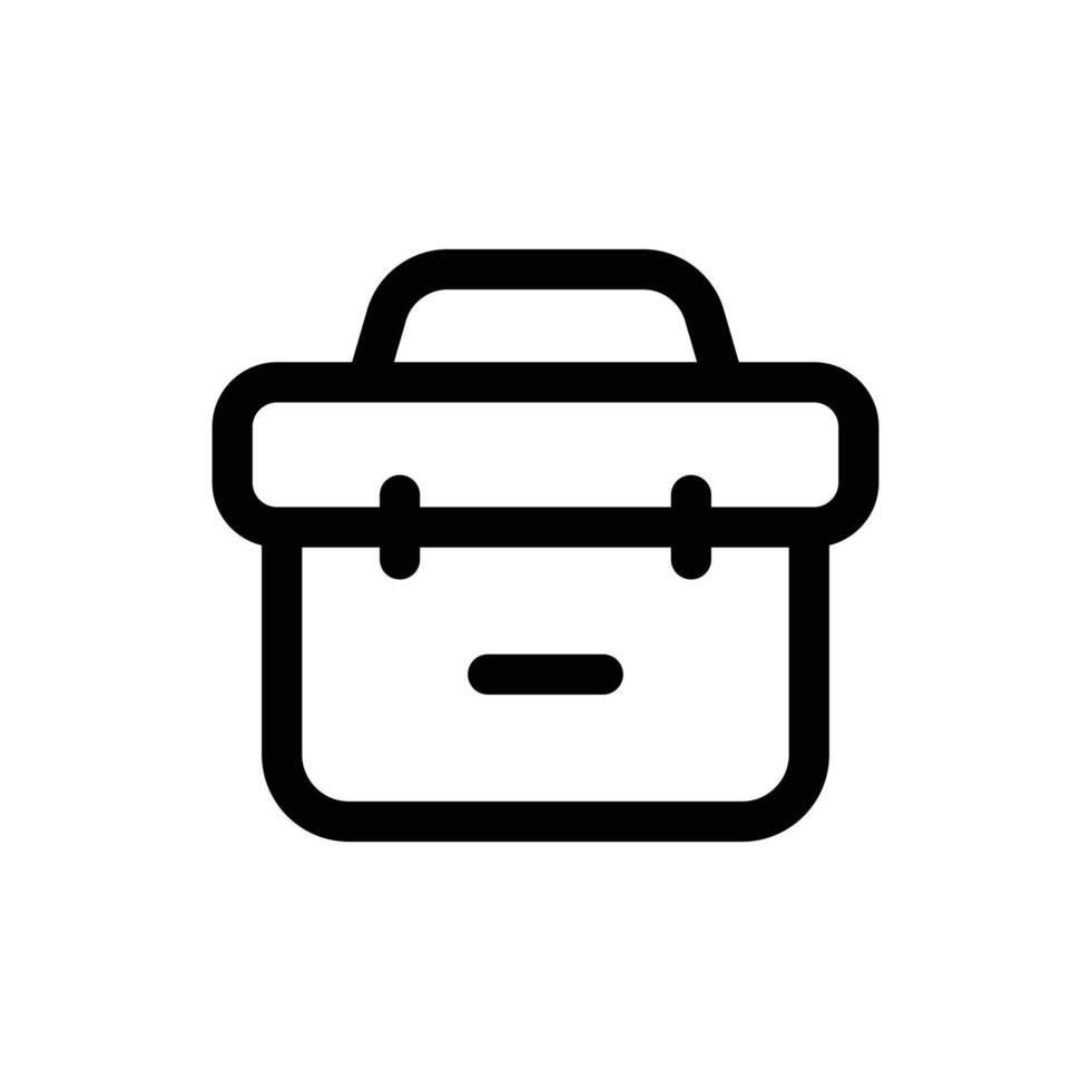 sencillo herramienta caja icono. el icono lata ser usado para sitios web, impresión plantillas, presentación plantillas, ilustraciones, etc vector