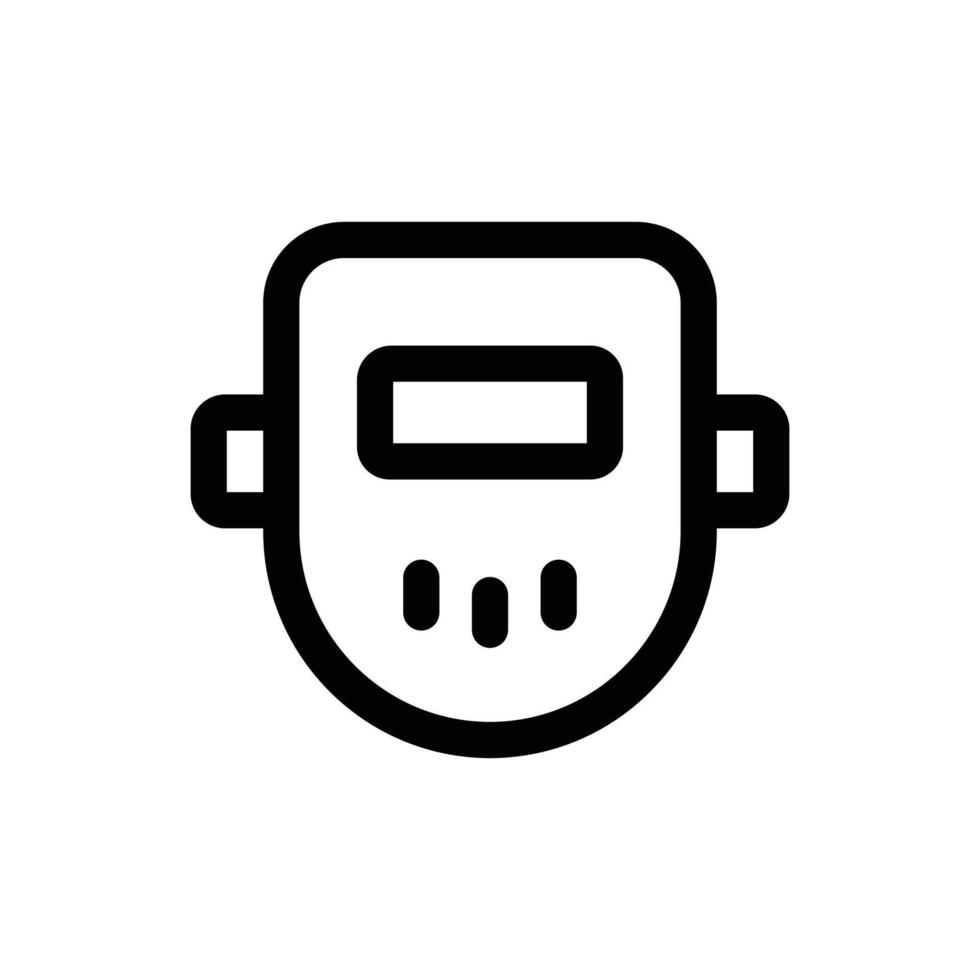 Simple Welding Mask icon. The icon can be used for websites, print templates, presentation templates, illustrations, etc vector