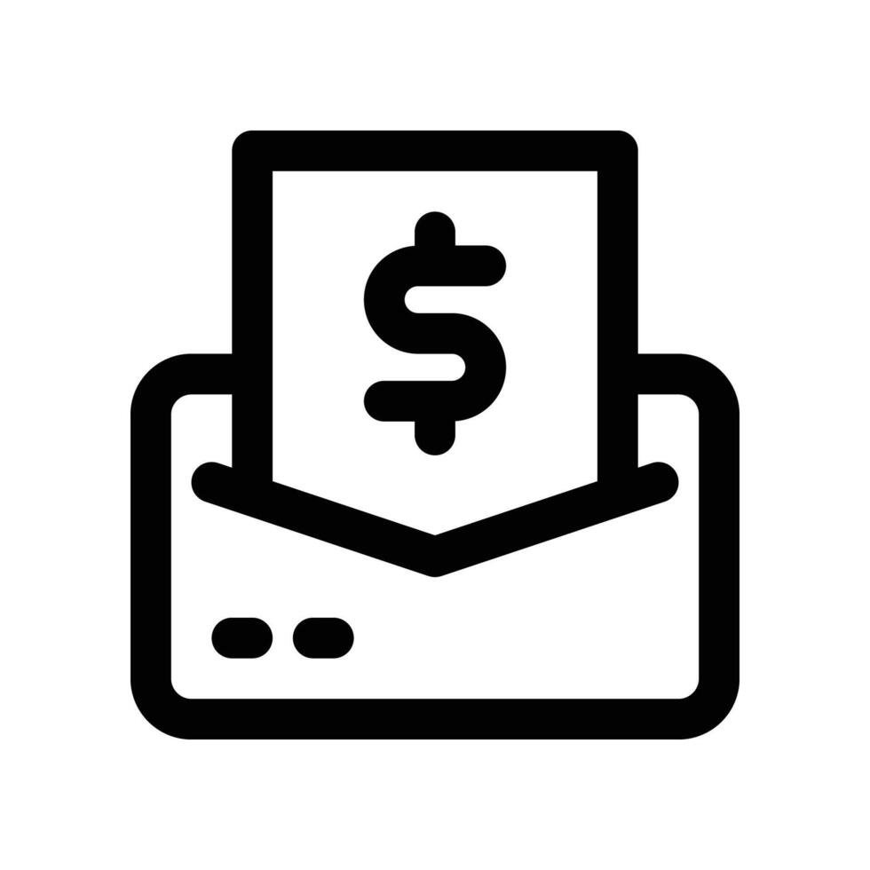 email icon. line icon for your website, mobile, presentation, and logo design. vector
