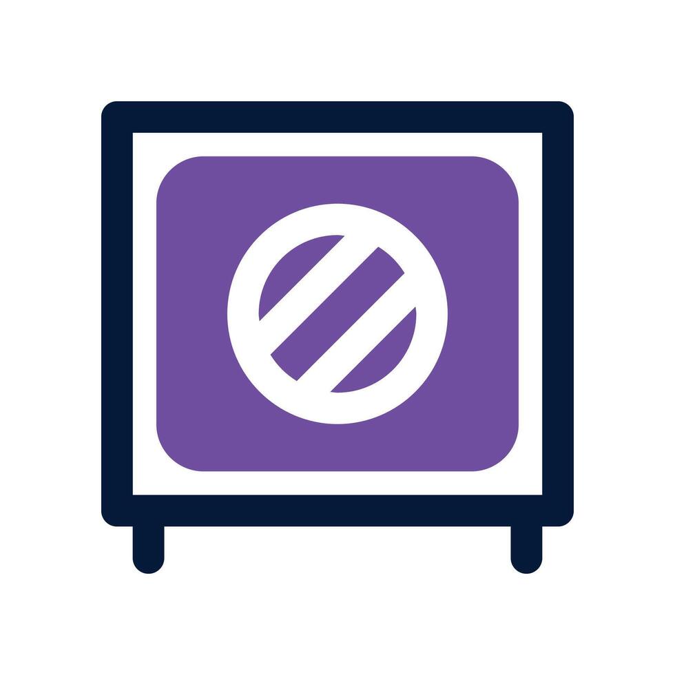 safe box icon. dual tone icon for your website, mobile, presentation, and logo design. vector