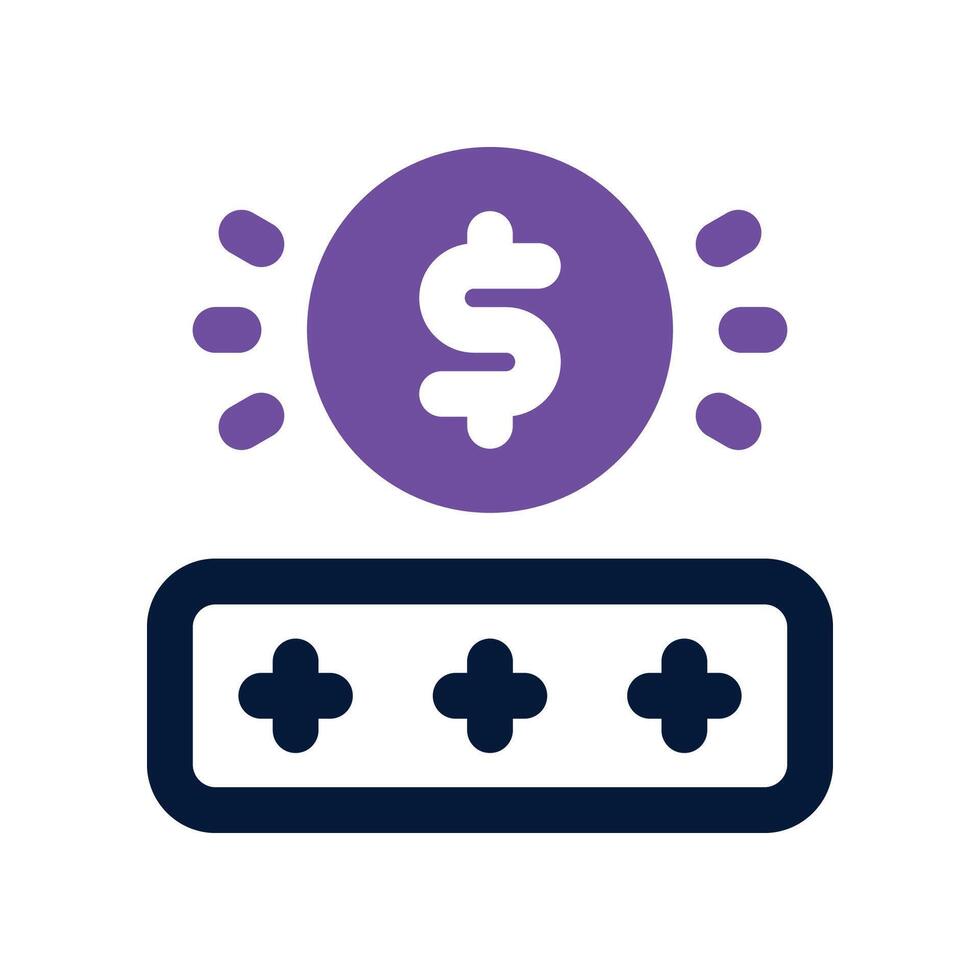 password icon. dual tone icon for your website, mobile, presentation, and logo design. vector