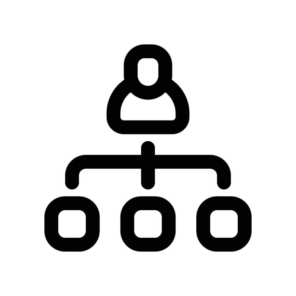 hierarchy icon. line icon for your website, mobile, presentation, and logo design. vector