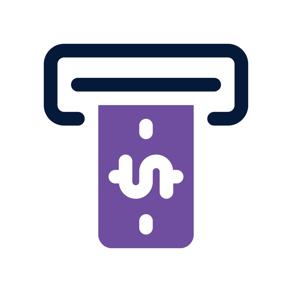 withdraw icon. dual tone icon for your website, mobile, presentation, and logo design. vector