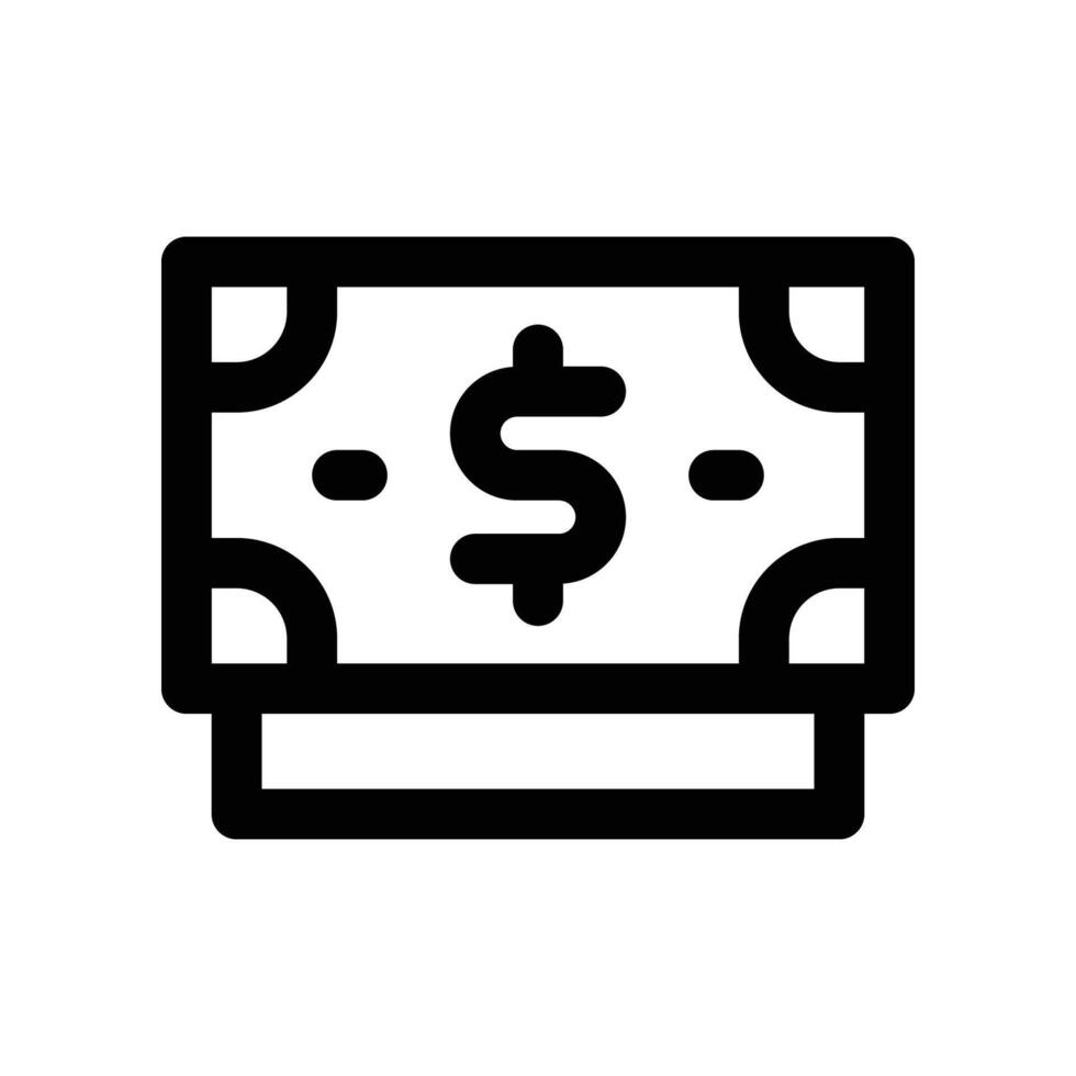 dinero icono. línea icono para tu sitio web, móvil, presentación, y logo diseño. vector