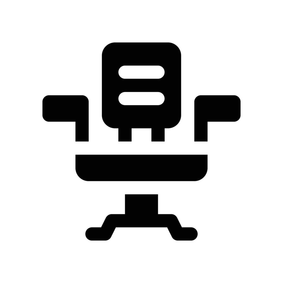 office chair icon. glyph icon for your website, mobile, presentation, and logo design. vector