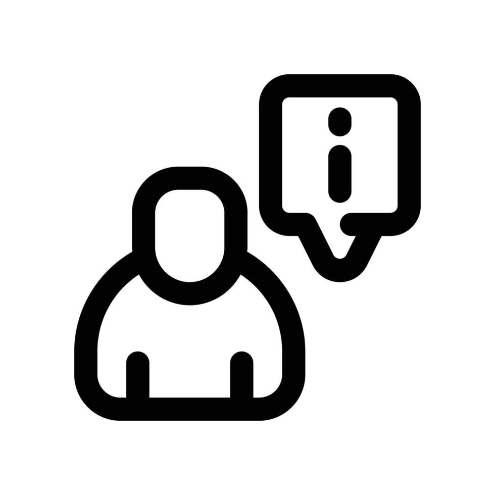 information icon. line icon for your website, mobile, presentation, and logo design. vector